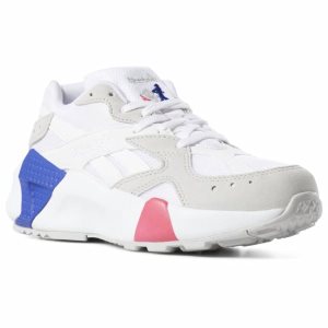 Adidasy Damskie Reebok Aztrek Double Białe/Szare/Różowe/Niebieskie PL 40KRLUF